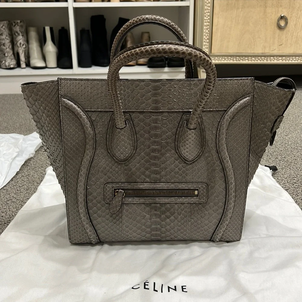 Celine Bag, Size Medium, Python Skin - Picture 1 of 13